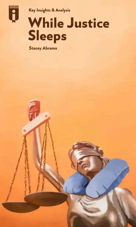 Book Cover for "While Justice Sleeps"