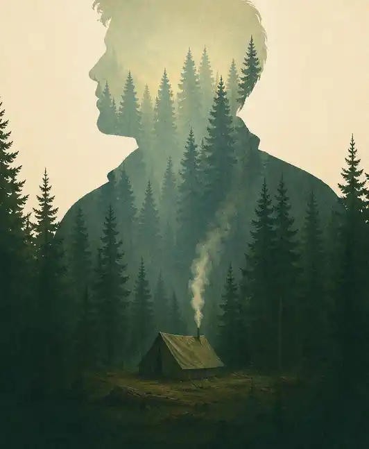 Book Cover for "The Stranger in the Woods"