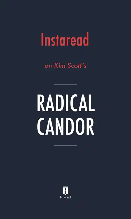 Book Summary - Radical Candor (Kim Scott)