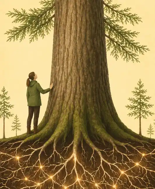 Book Cover for "Finding the Mother Tree"